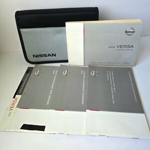 Nissan Versa 2009 Owners Manual Set with Nylon Ziparound Nissan Bag
